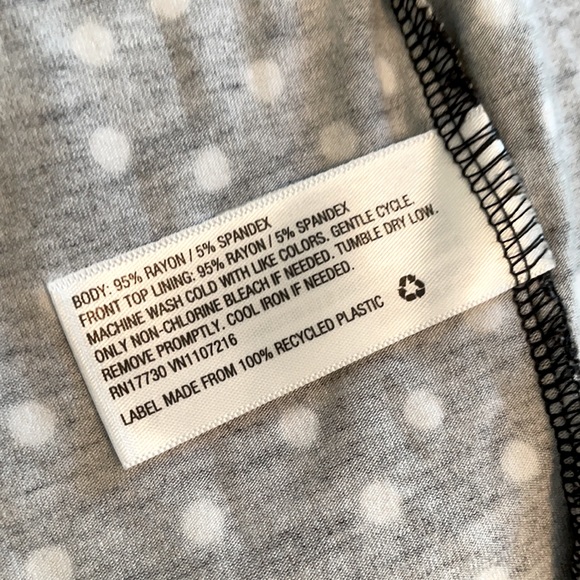 A New Day Black and White Polka Dot Wrap Dress - Picture 5 of 8